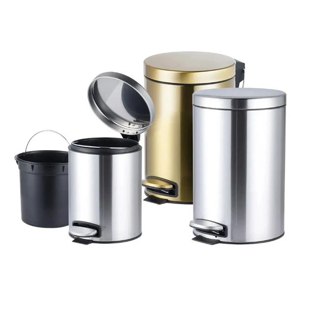 professional 3 liter stainless steel trash bin