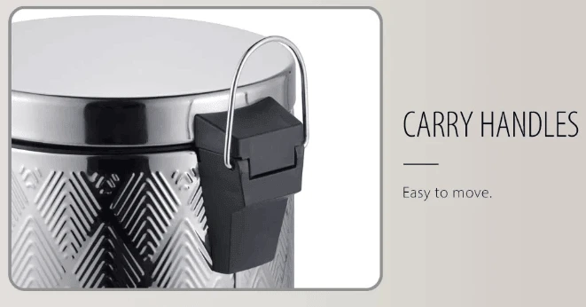 custom 3L stainless steel pedal dustbin custom 3L stainless steel pedal dustbin